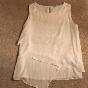 White Calvin Klein Sleeveless Shirt
